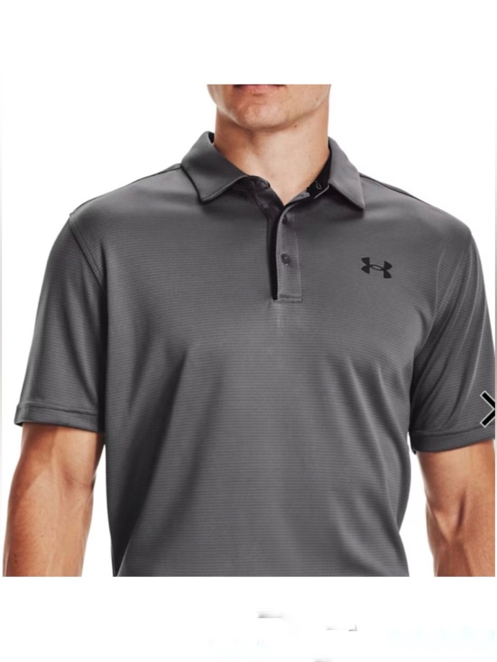 Under Armour Tech Polo Shirt 3XL Gray Performance Golf Athletic Short Sleeve